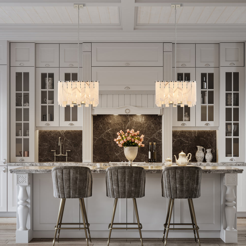 Viviana Chandelier in kitchen.