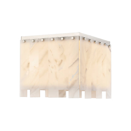 Viviana Flush Mount Ceiling Light in Polished Nickel (4-Light).