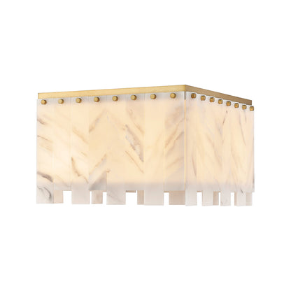 Viviana Flush Mount Ceiling Light in Rubbed Brass (6-Light).