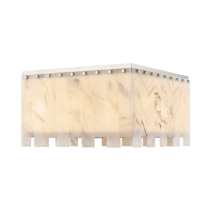 Viviana Flush Mount Ceiling Light in Polished Nickel (9-Light).