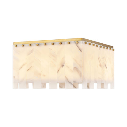 Viviana Flush Mount Ceiling Light in Rubbed Brass (9-Light).