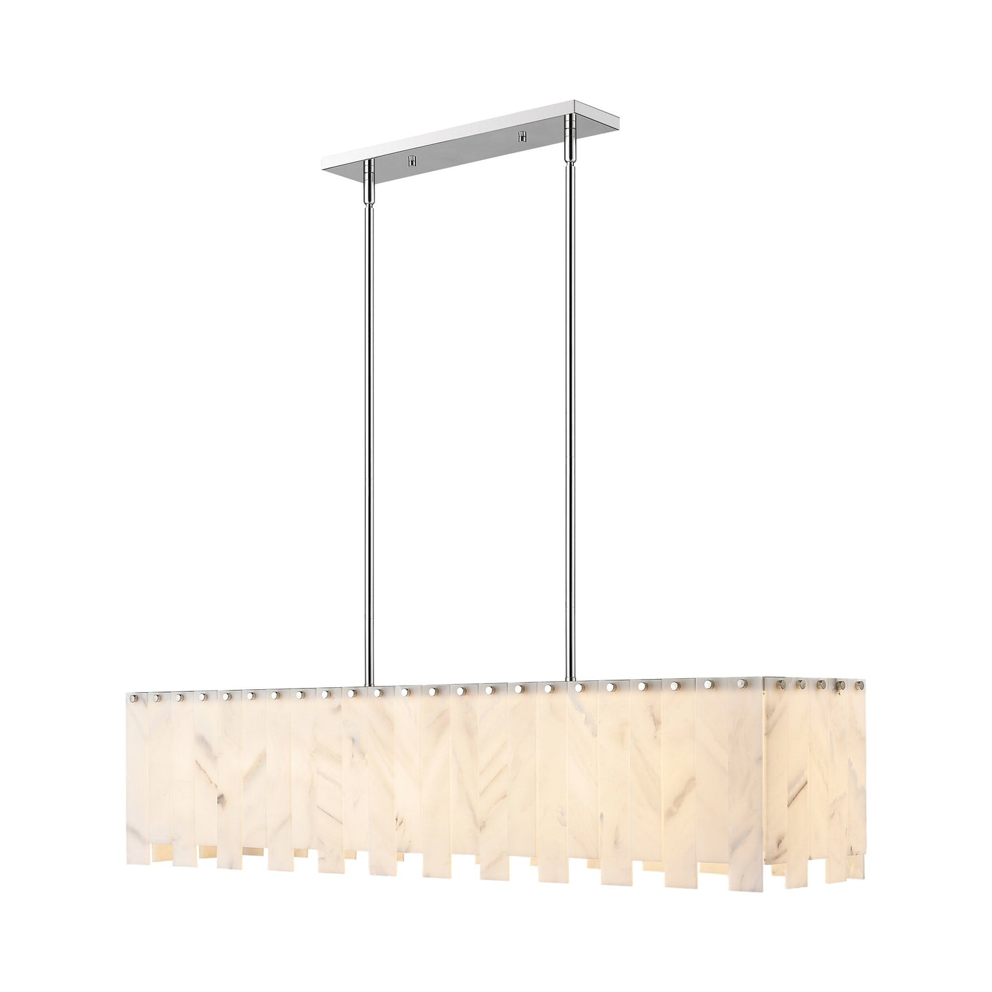 Viviana Linear Chandelier in Polished Nickel (7-Light).