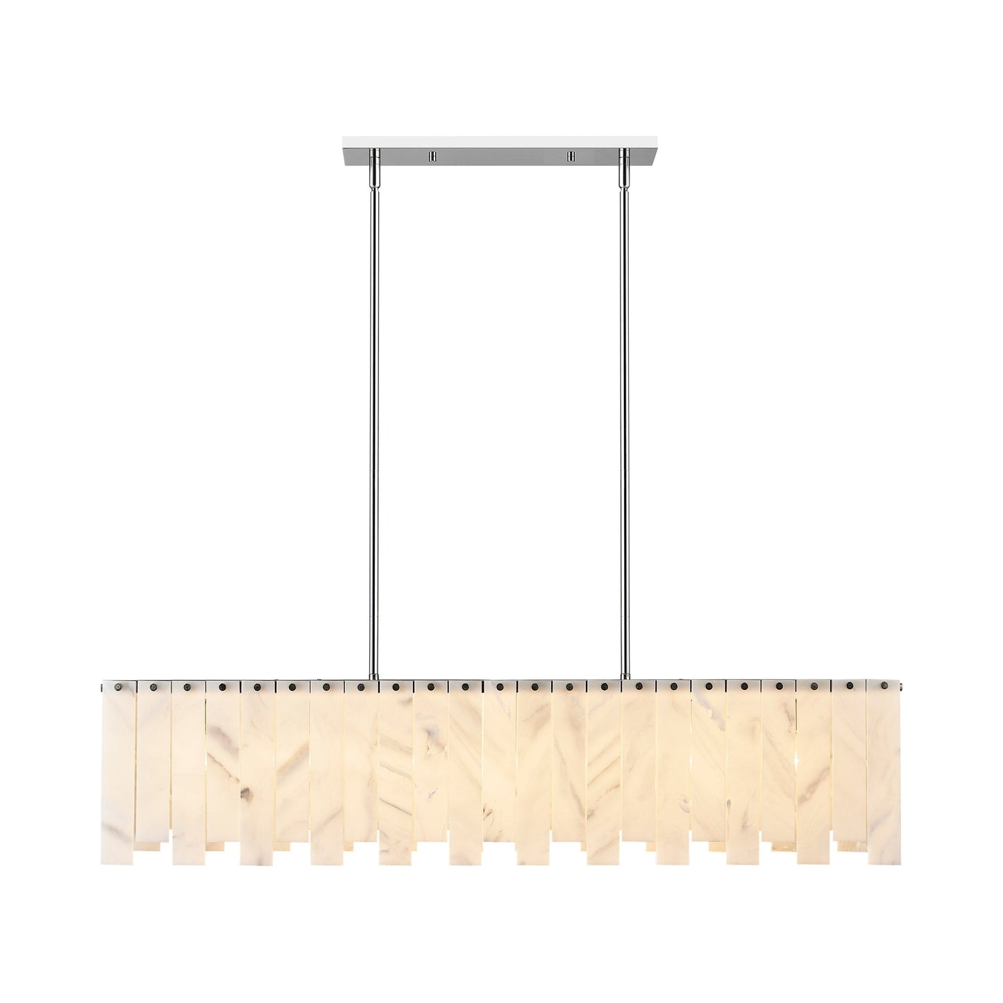 Viviana Linear Chandelier in Detail.