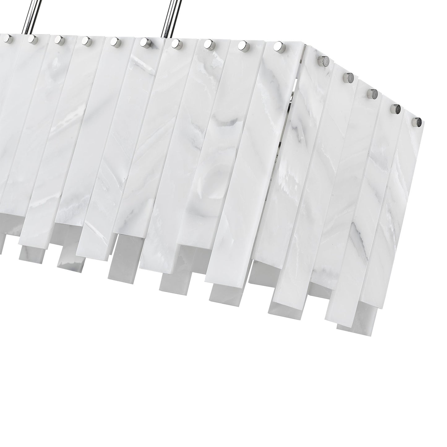 Viviana Linear Chandelier in Detail.
