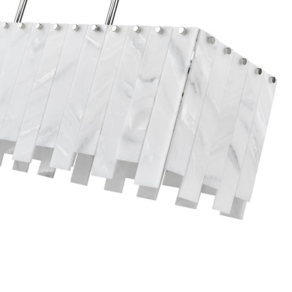 Viviana Linear Chandelier in Detail.