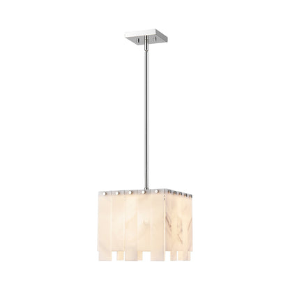Viviana Pendant Light in Polished Nickel.