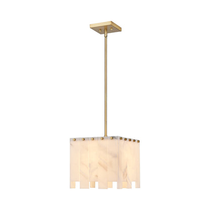 Viviana Pendant Light in Rubbed Brass.