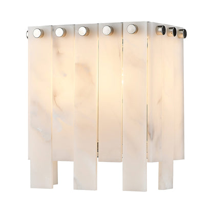 Viviana Wall Light in Polished Nickel (8-Inch).