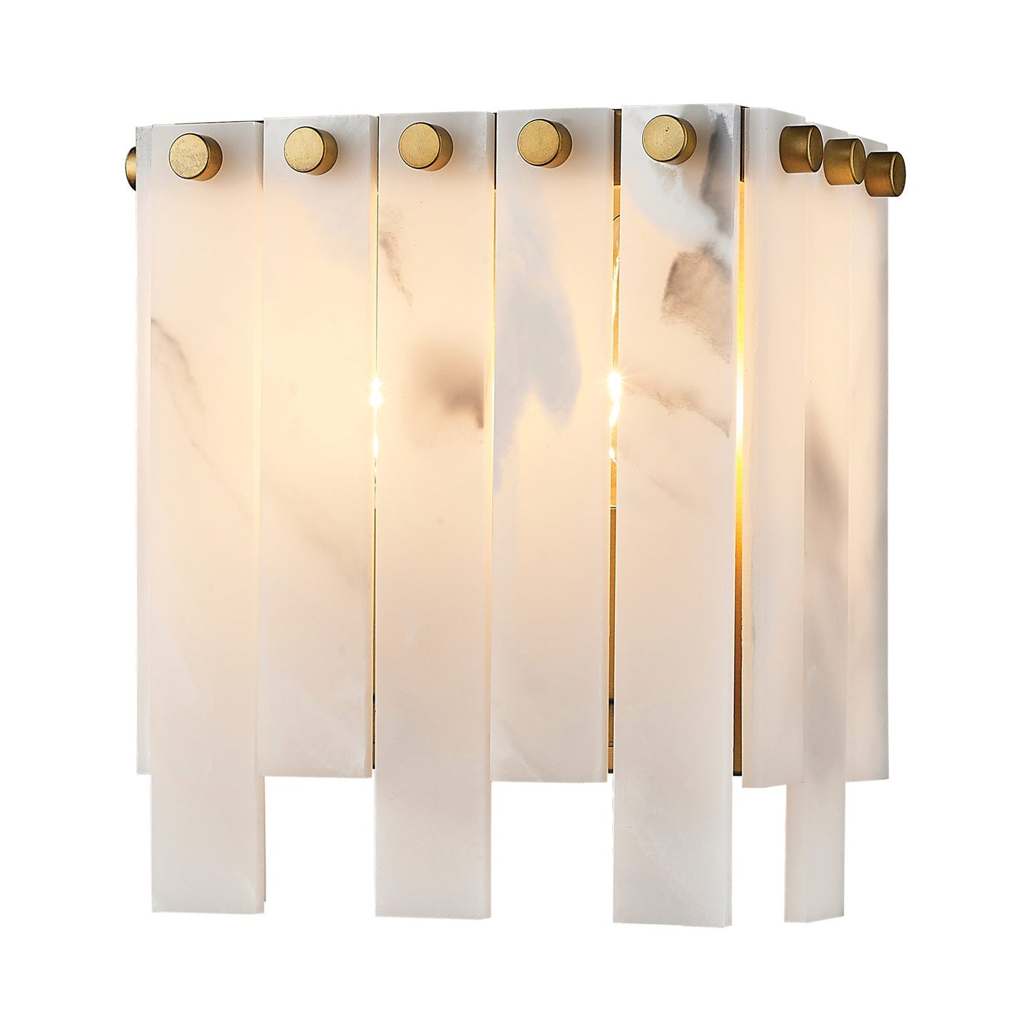 Viviana Wall Light in Rubbed Brass (8-Inch).