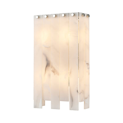 Viviana Wall Light in Polished Nickel (15.75-Inch).