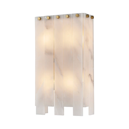 Viviana Wall Light in Rubbed Brass (15.75-Inch).