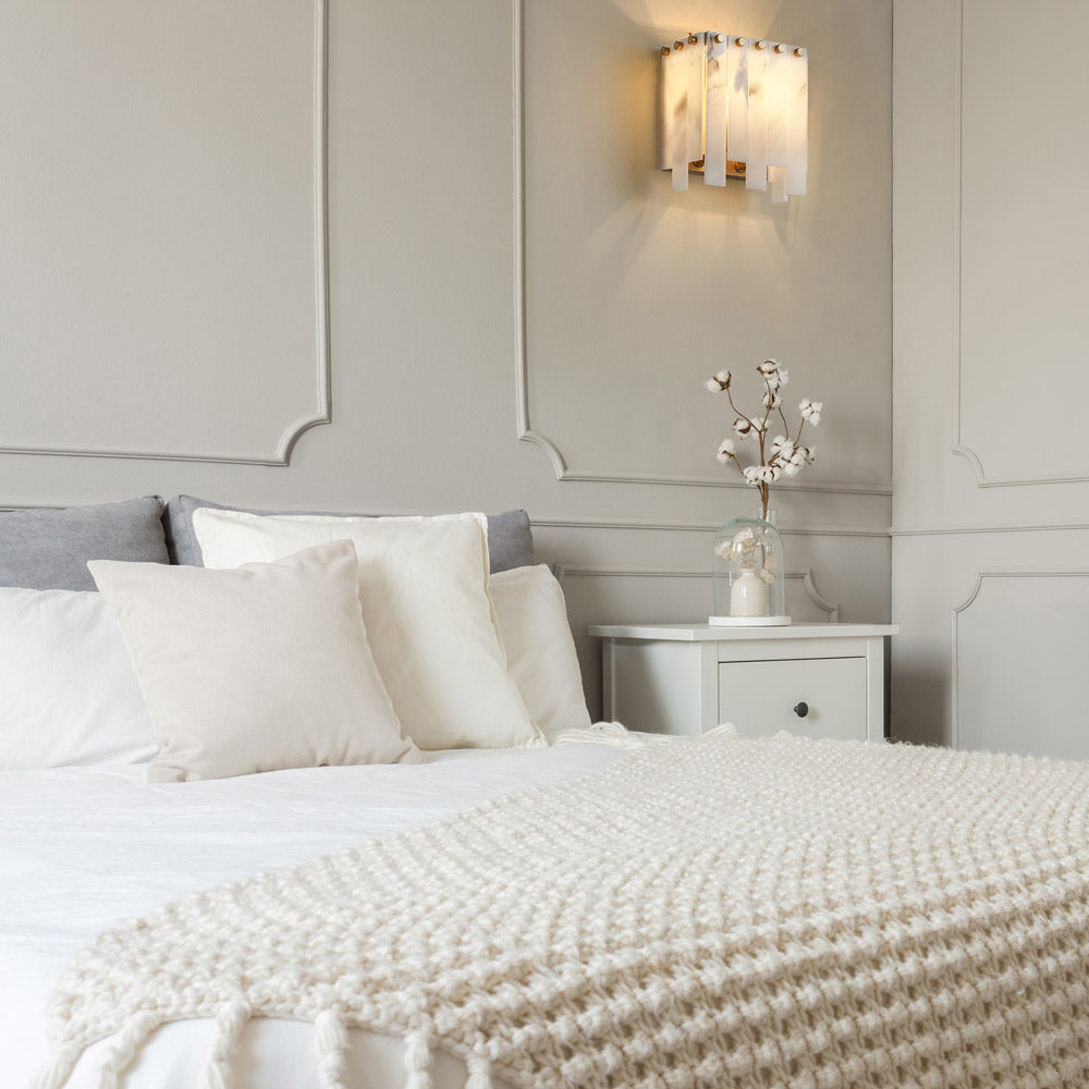 Viviana Wall Light in bedroom.