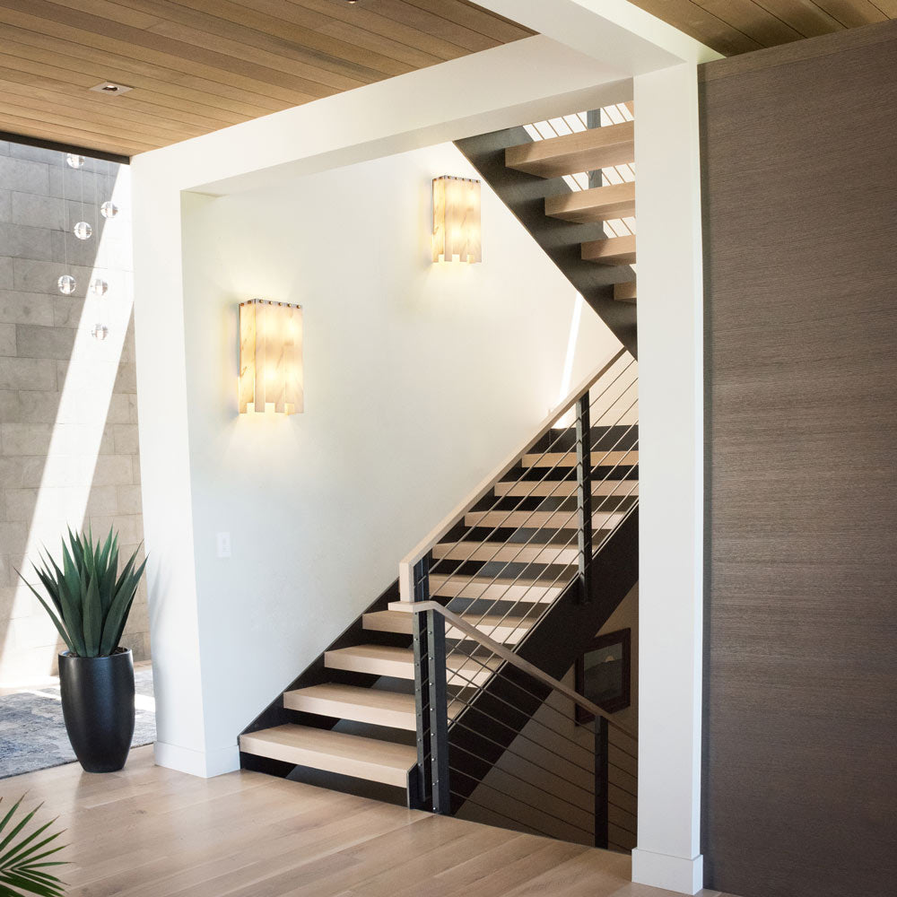 Viviana Wall Light in stairway.