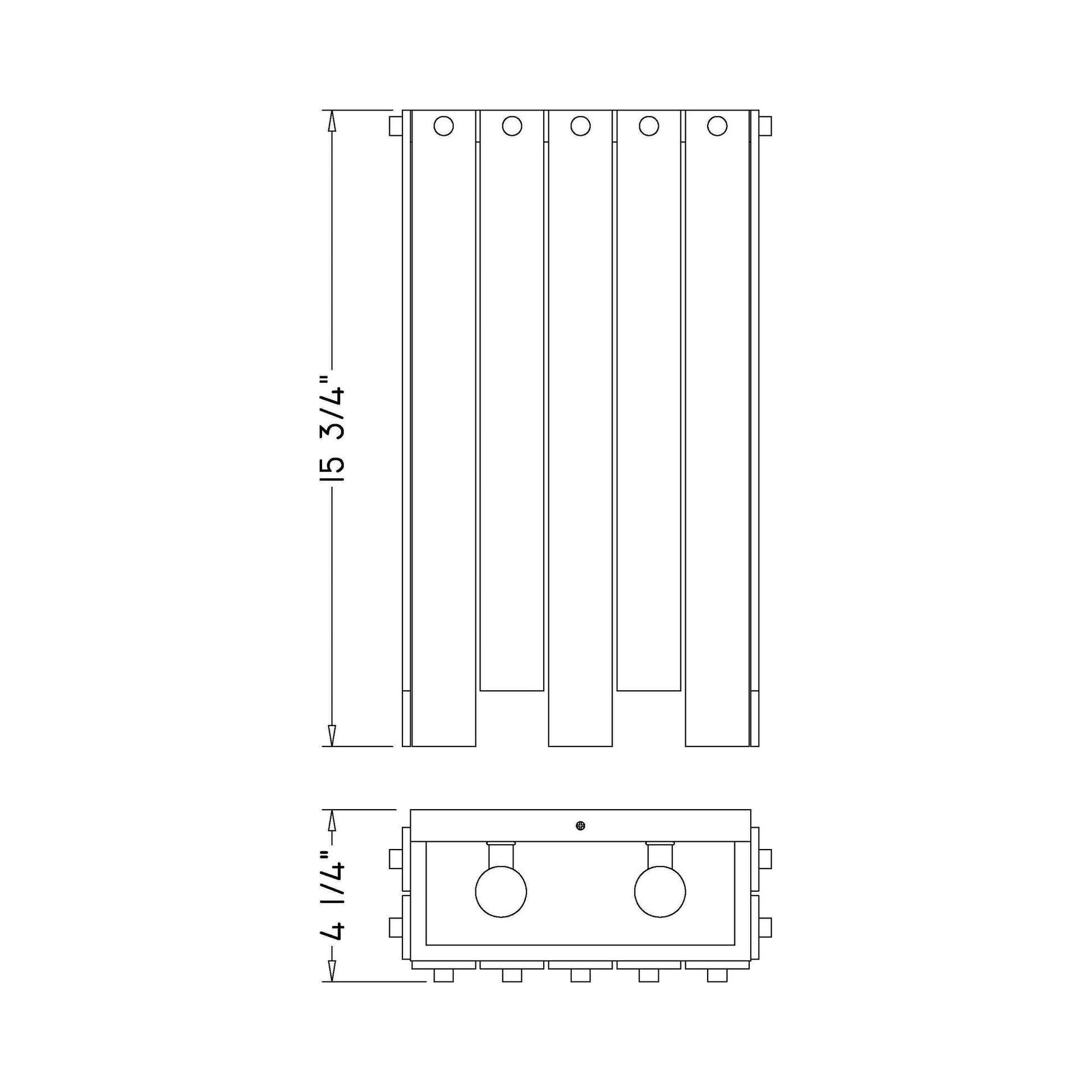 Viviana Wall Light - line drawing.