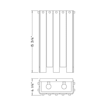 Viviana Wall Light - line drawing.