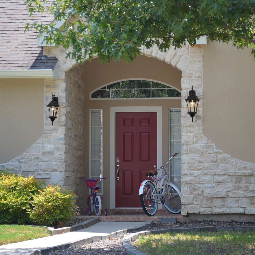 Wakefield Outdoor Wall Light in Outside Area.