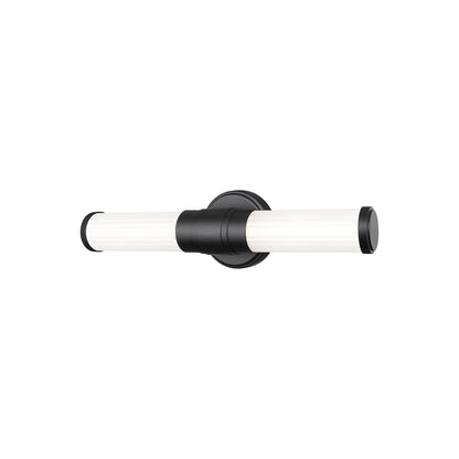 Warwick LED Bath Vanity Light in Matte Black (18.27-Inch).