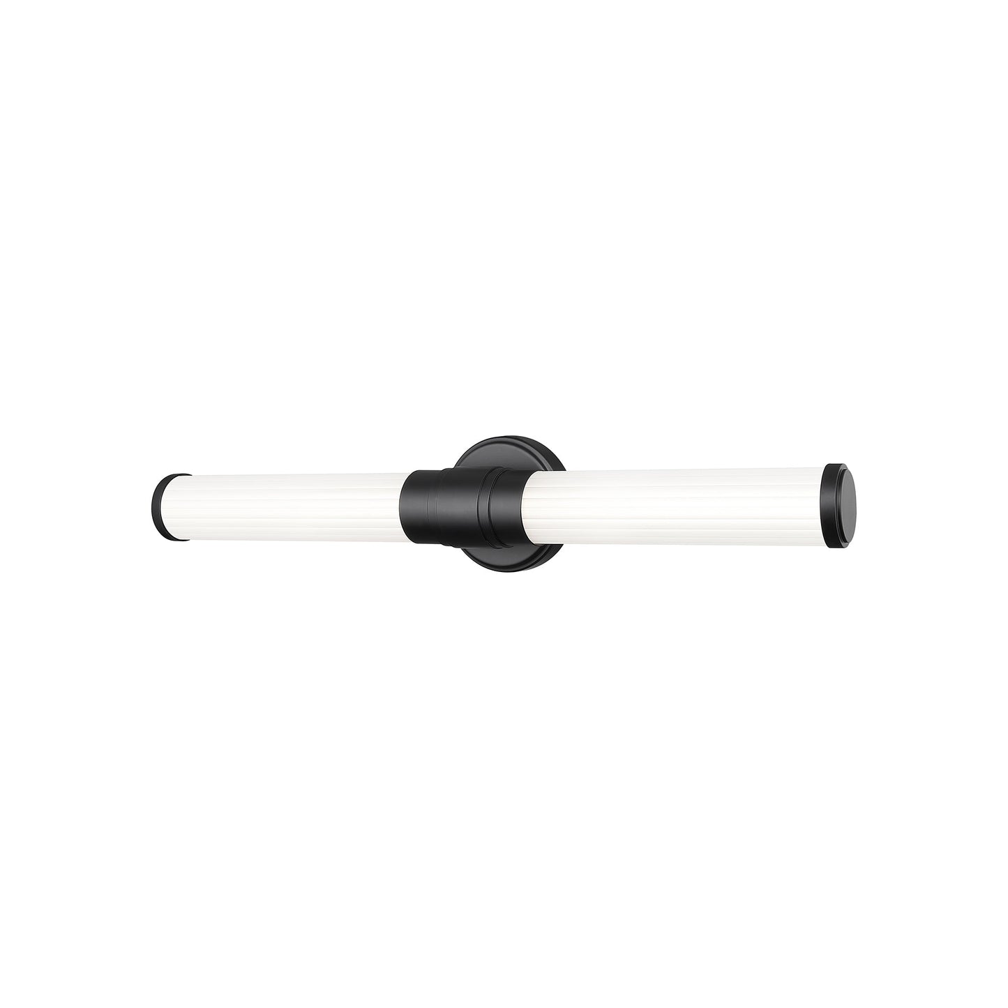 Warwick LED Bath Vanity Light in Matte Black (25.2-Inch).