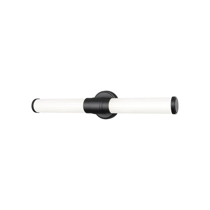 Warwick LED Bath Vanity Light in Matte Black (25.2-Inch).