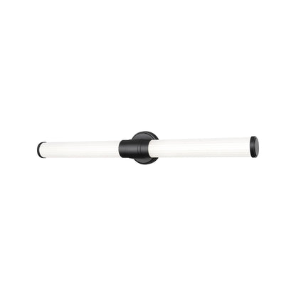 Warwick LED Bath Vanity Light in Matte Black (32.3-Inch).