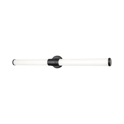 Warwick LED Bath Vanity Light in Matte Black (40.2-Inch).