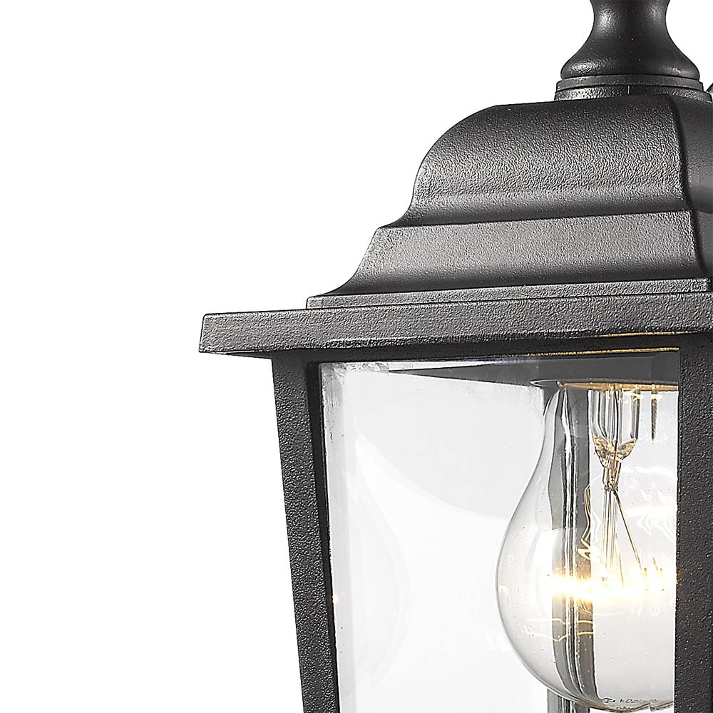 Waterdown Outdoor Glass Wall Light in Detail.