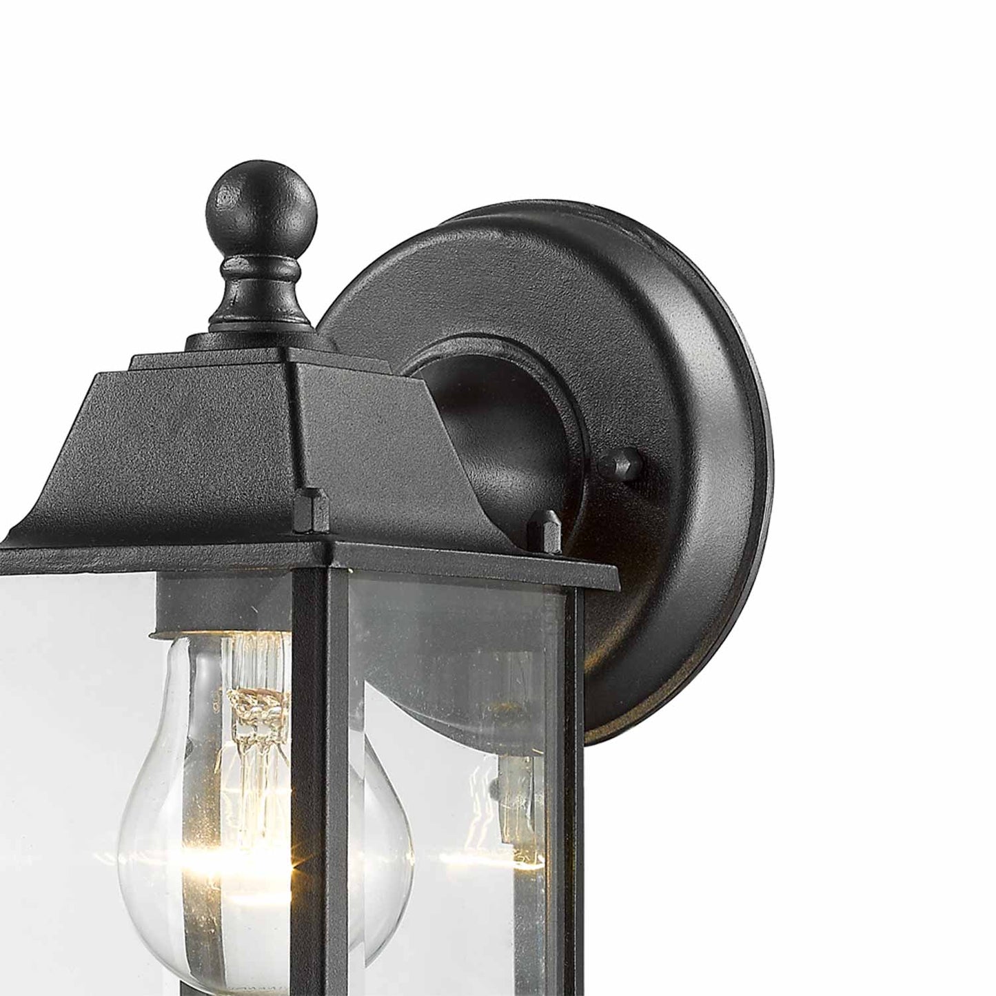 Waterdown Outdoor Rectangular Wall Light in Detail.