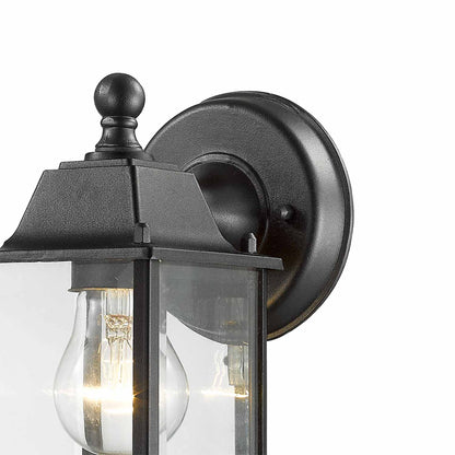 Waterdown Outdoor Rectangular Wall Light in Detail.