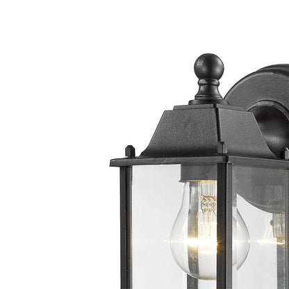 Waterdown Outdoor Rectangular Wall Light in Detail.