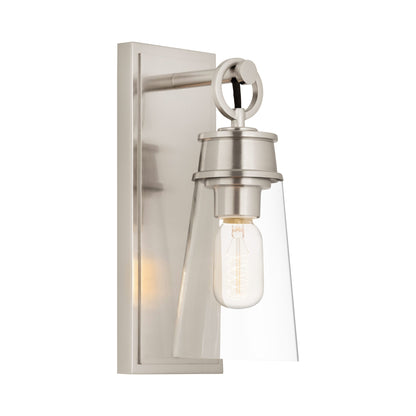 Wentworth Bath Wall Light in Brushed Nickel (12-Inch).