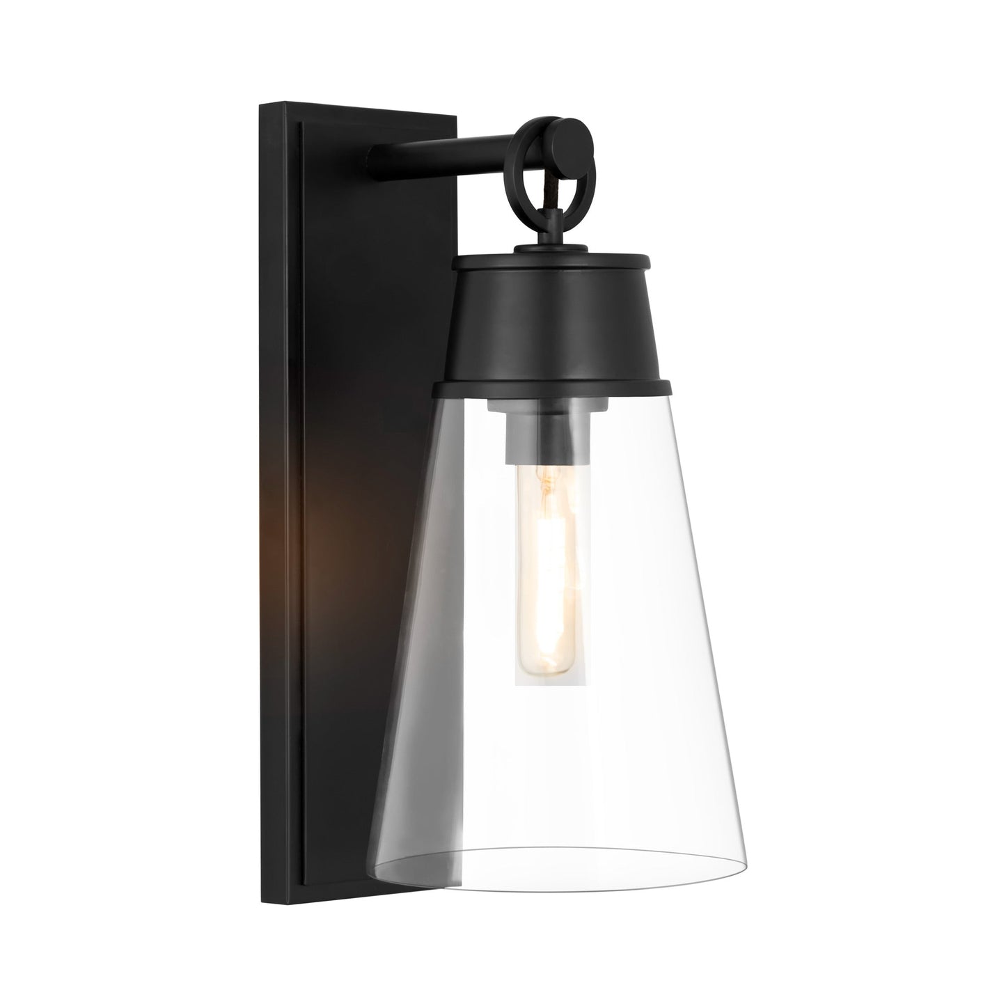 Wentworth Bath Wall Light in Matte Black (16-Inch).