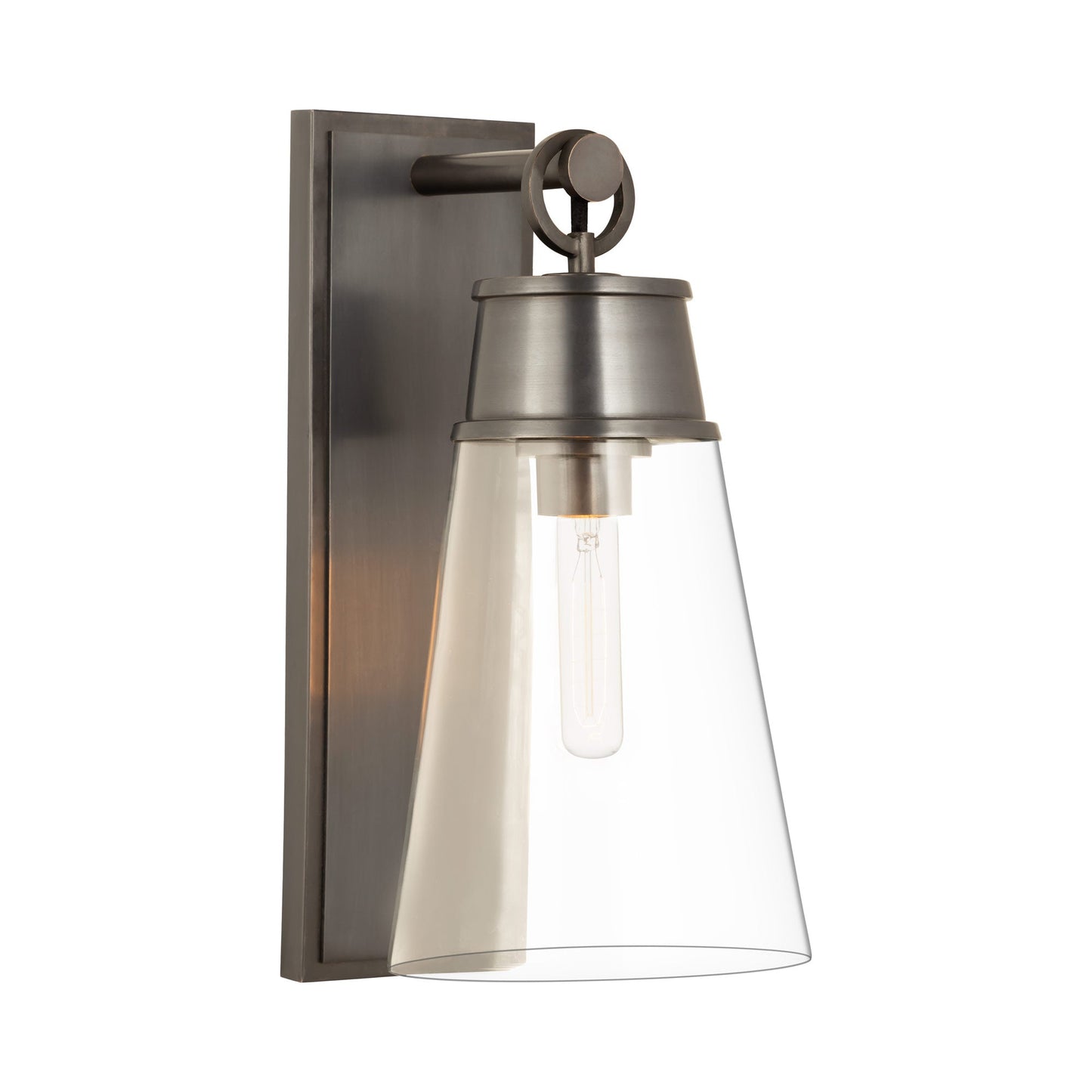 Wentworth Bath Wall Light in Plated Bronze (16-Inch).