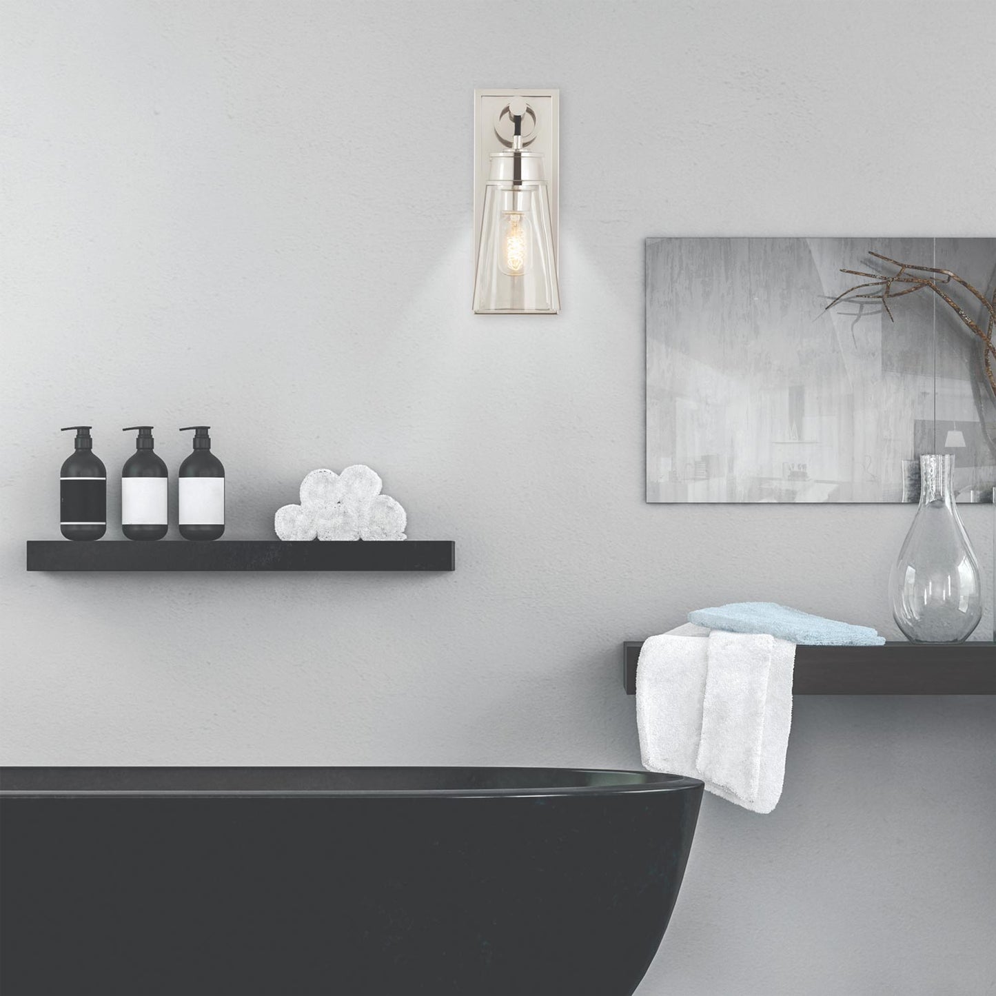 Wentworth Bath Wall Light in bath room.