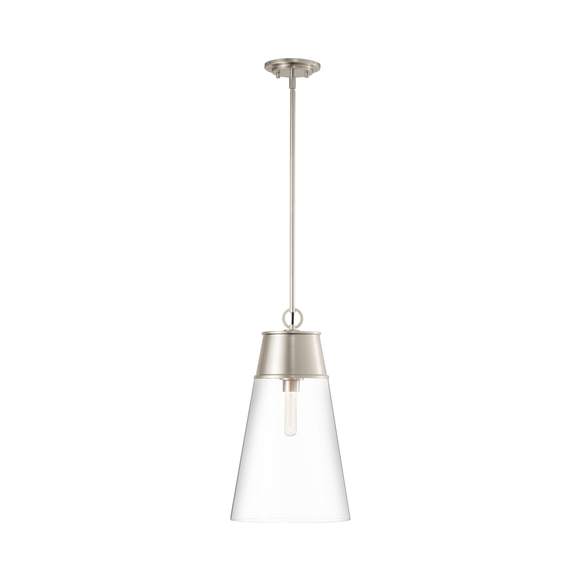 Wentworth Pendant Light in Brushed Nickel (11.5-Inch).