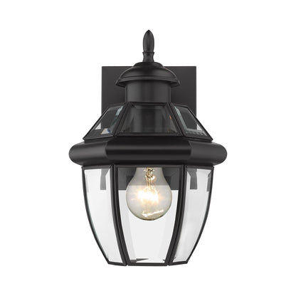Westover Outdoor Glass Wall Light in Detail.