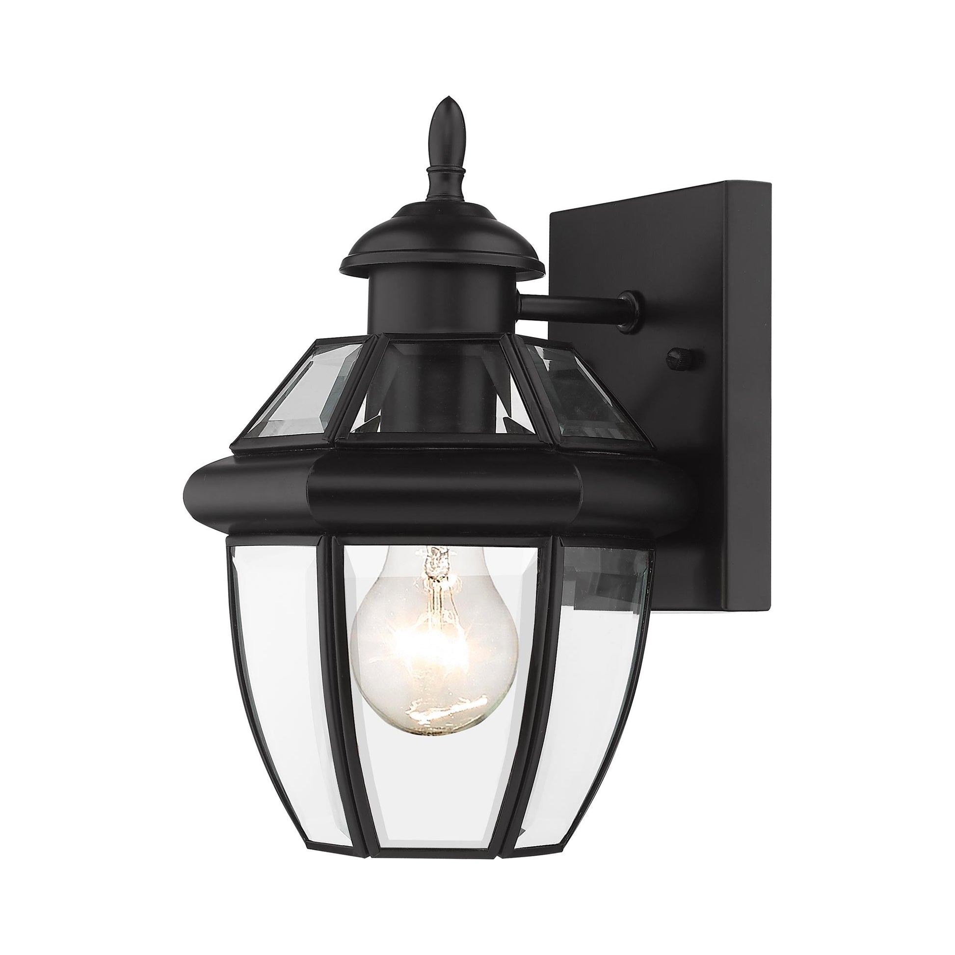 Westover Outdoor Glass Wall Light in Detail.