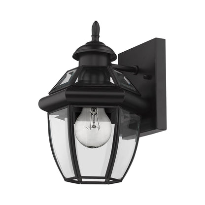 Westover Outdoor Glass Wall Light in Detail.