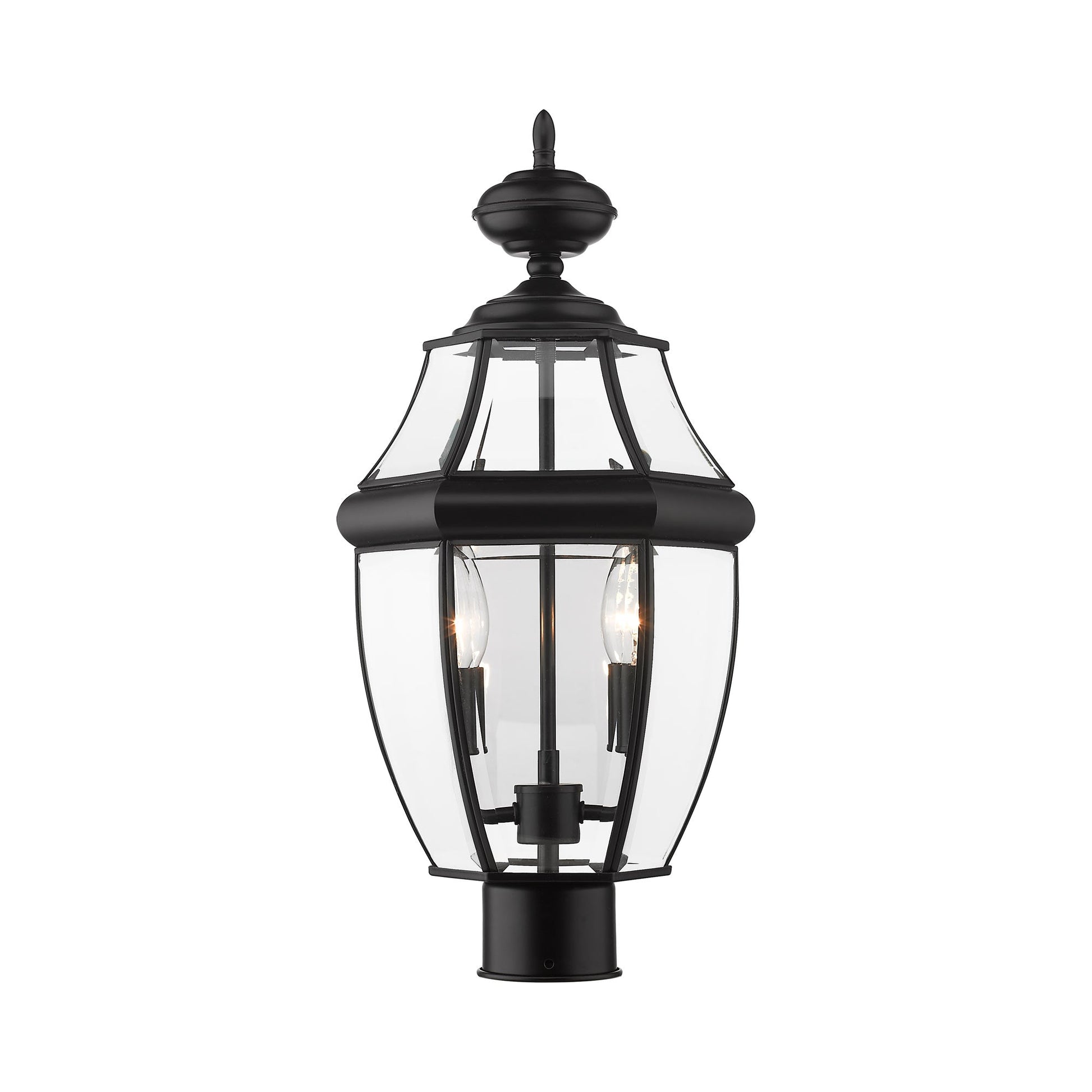 Westover Outdoor Round Post Light in Detail.