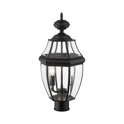 Westover Outdoor Round Post Light in Detail.