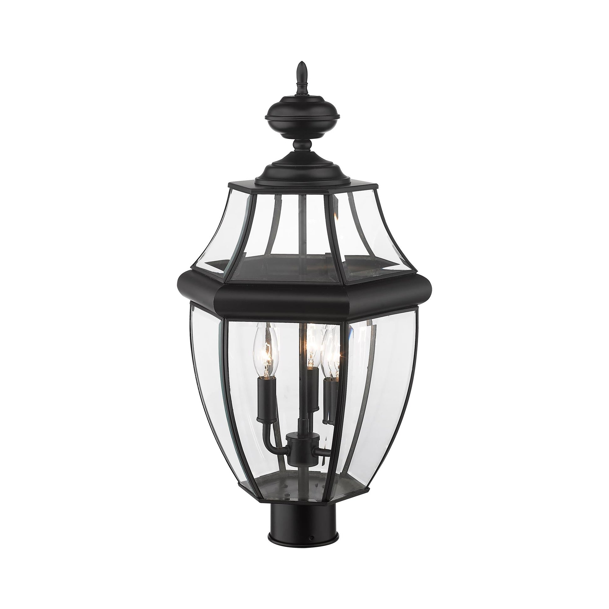 Westover Outdoor Round Post Light in Detail.