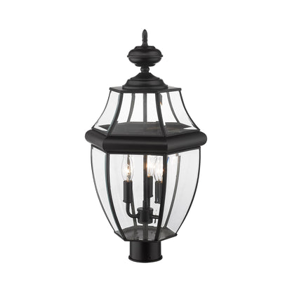 Westover Outdoor Round Post Light in Detail.