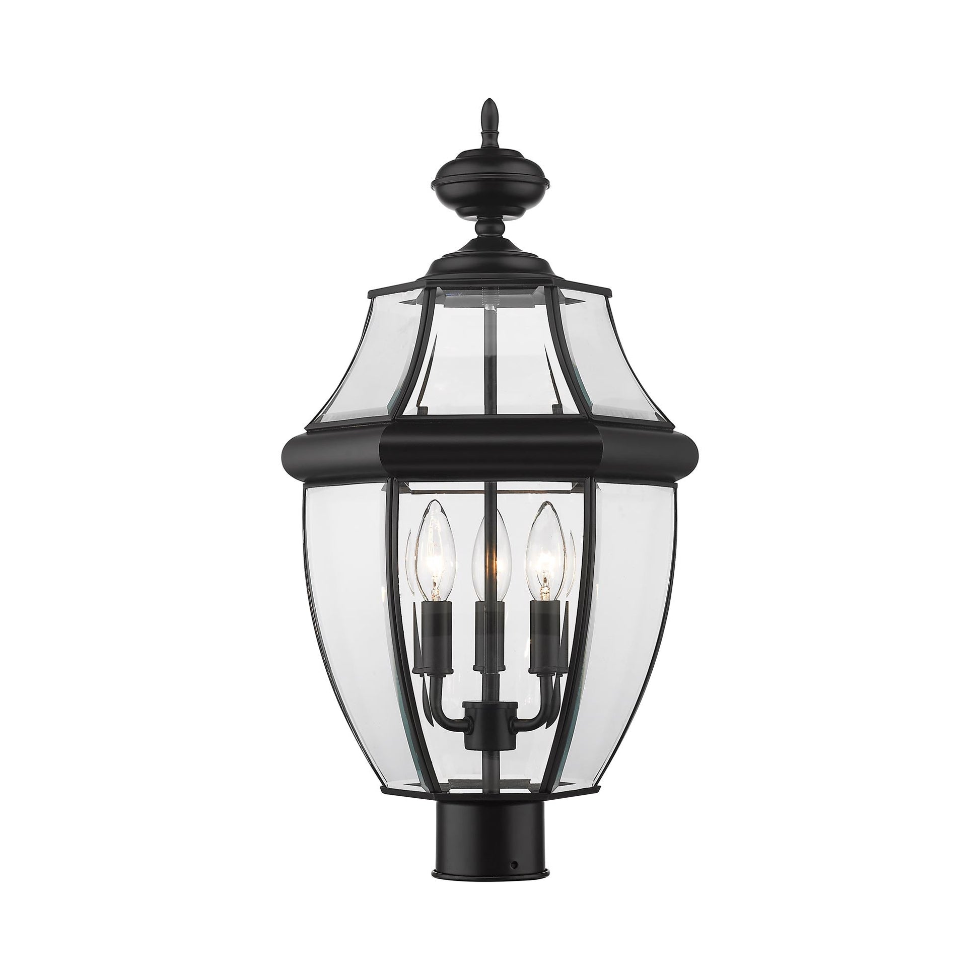 Westover Outdoor Round Post Light in Detail.