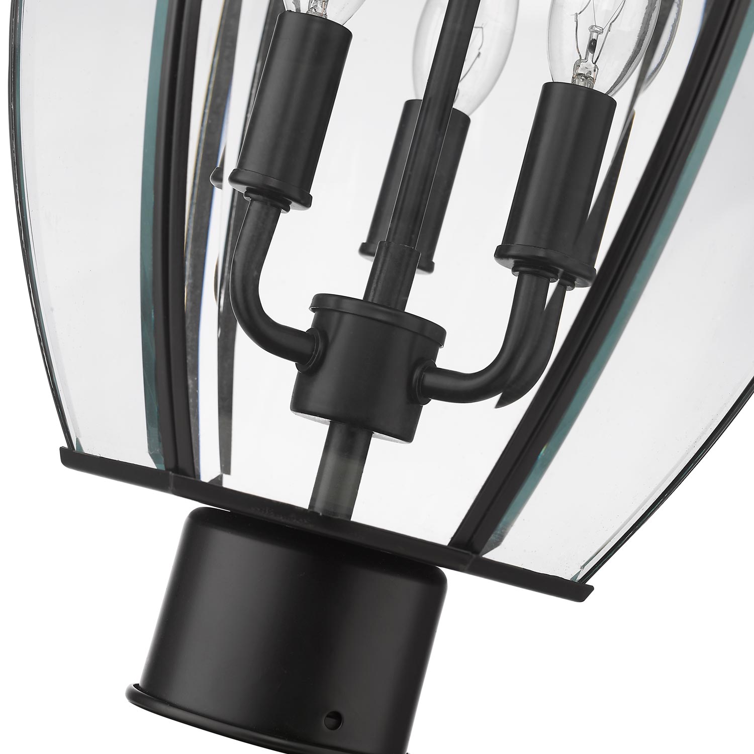 Westover Outdoor Round Post Light in Detail.