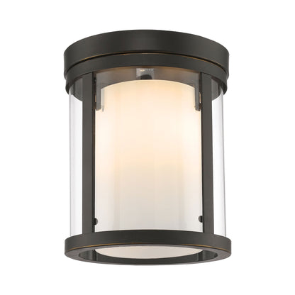 Willow 426F Flush Mount Ceiling Light in Olde Bronze.