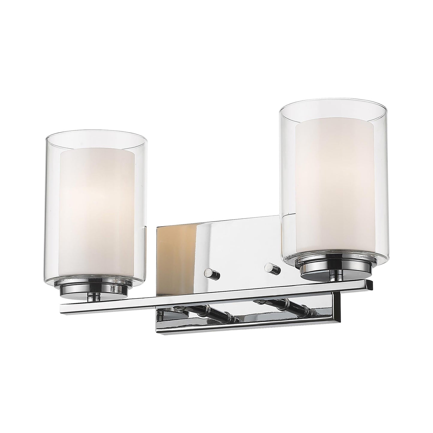 Willow Bath Vanity Light in Chrome (2-Light).