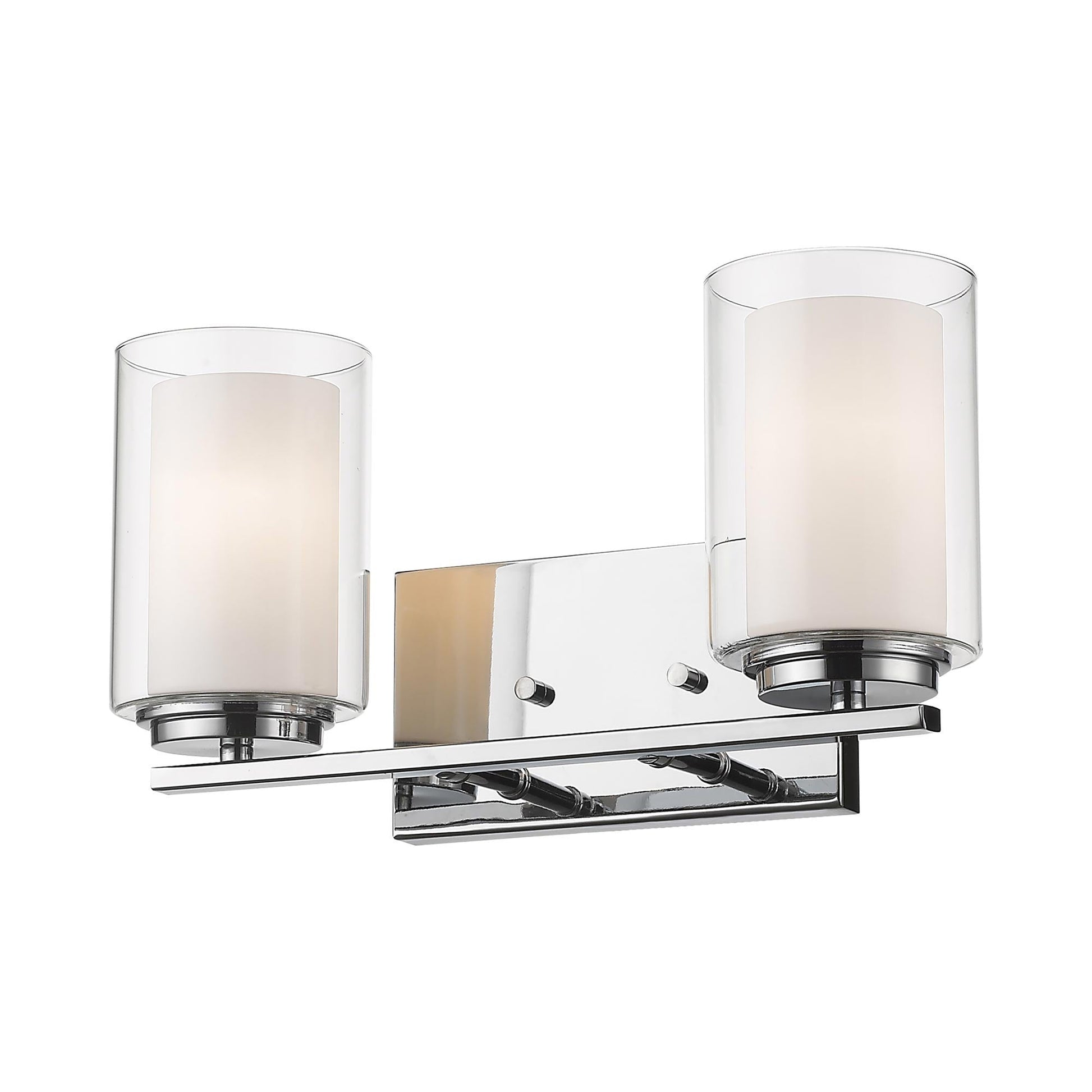 Willow Bath Vanity Light in Chrome (2-Light).