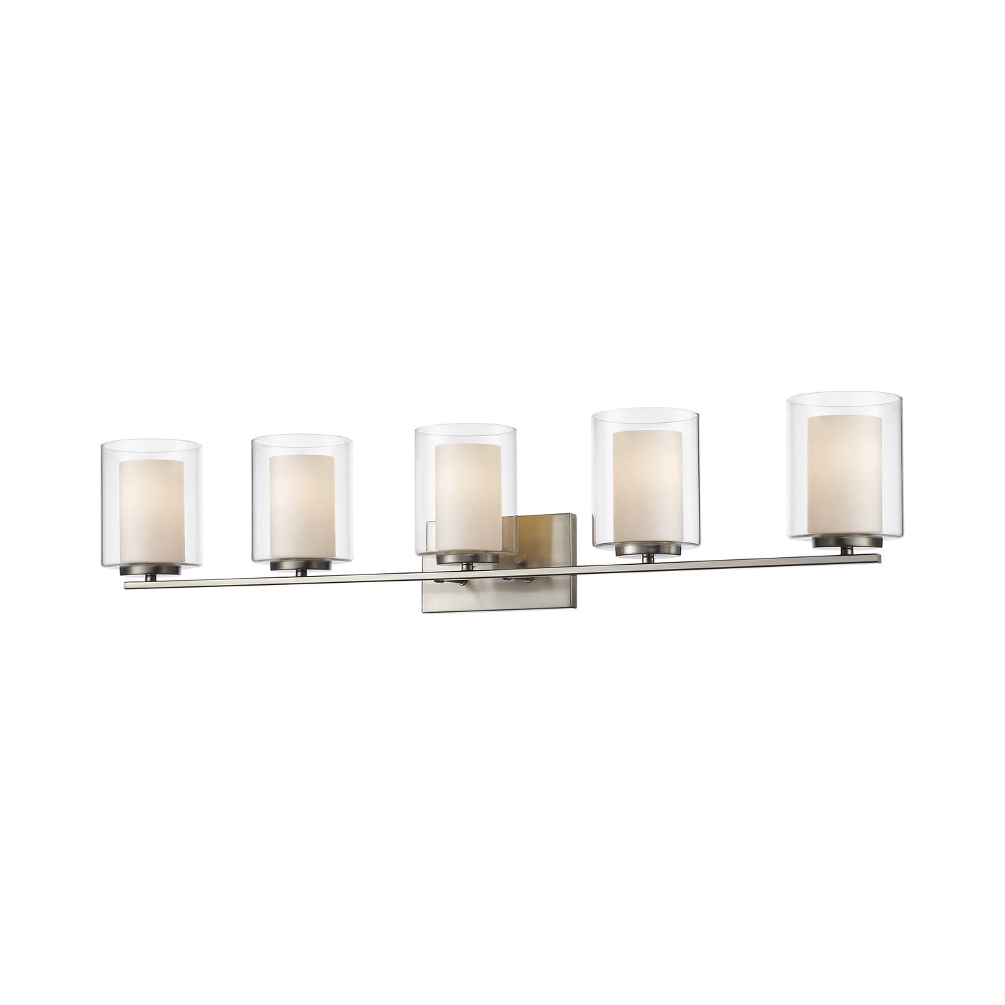 Willow Bath Vanity Light in Brushed Nickel (5-Light).