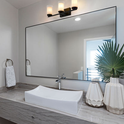 Willow Bath Vanity Light in bathroom.