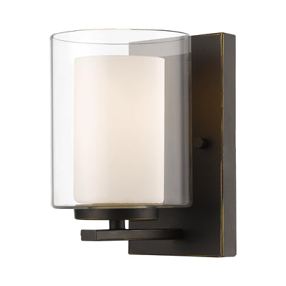 Willow Bath Wall Light in Olde Bronze.