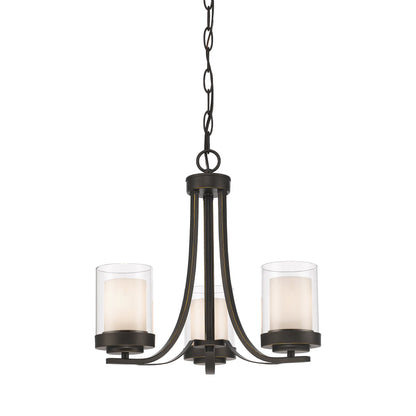 Willow Chandelier in Olde Bronze (3-Light).